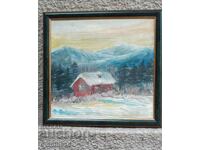 ζωγραφική, λάδι σε φέιζερ