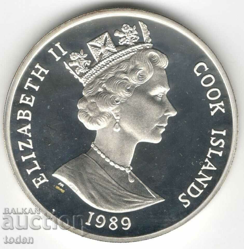 Cook Islands-50 Dollars-1989-KM# 60-Olympic Games-Silver с цена € 51.13 | 100.00 лв.