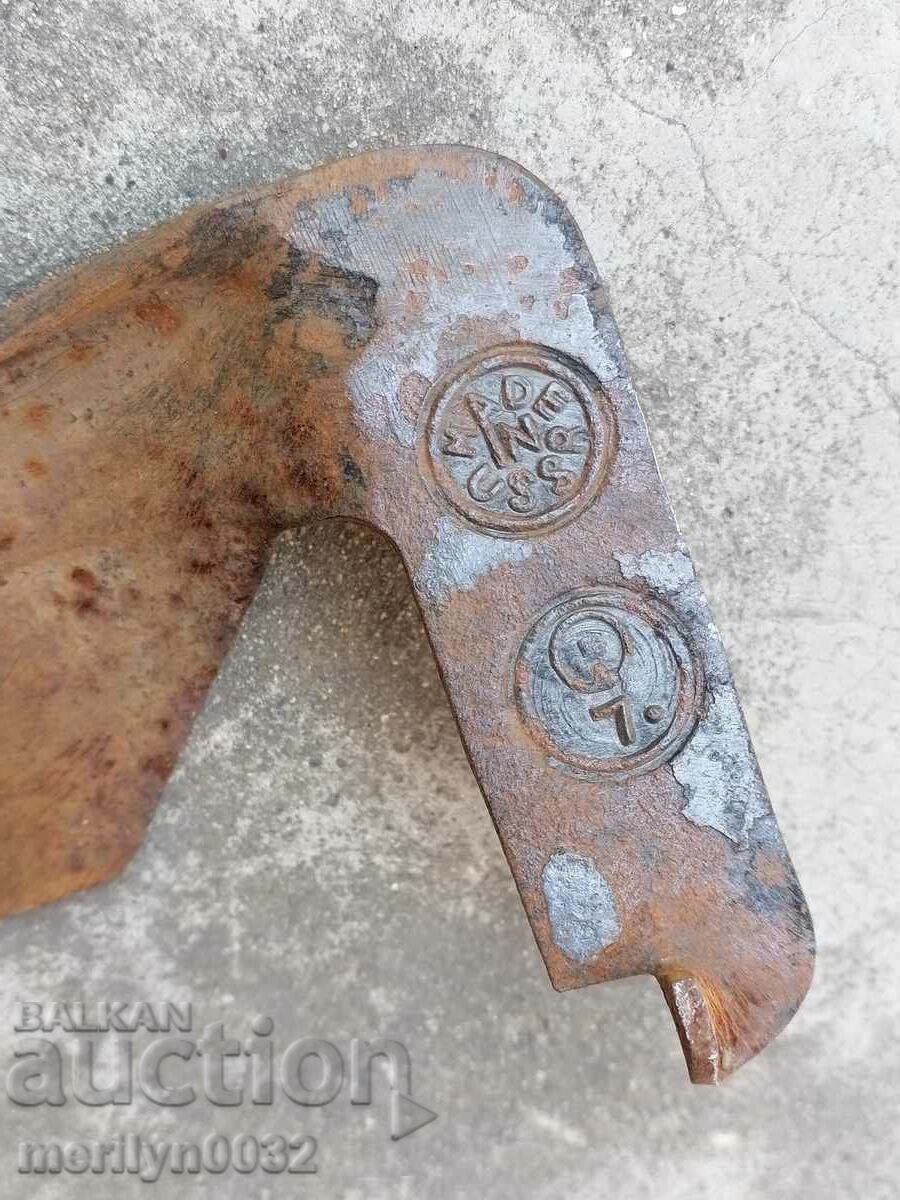 Auction Old forged mowing hair, wrought iron USSR Auction Old forged mowing hair, wrought iron USSR