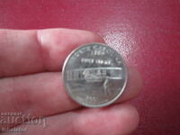 Орегон 25 цента САЩ 2005 г буква D серия 50 щата