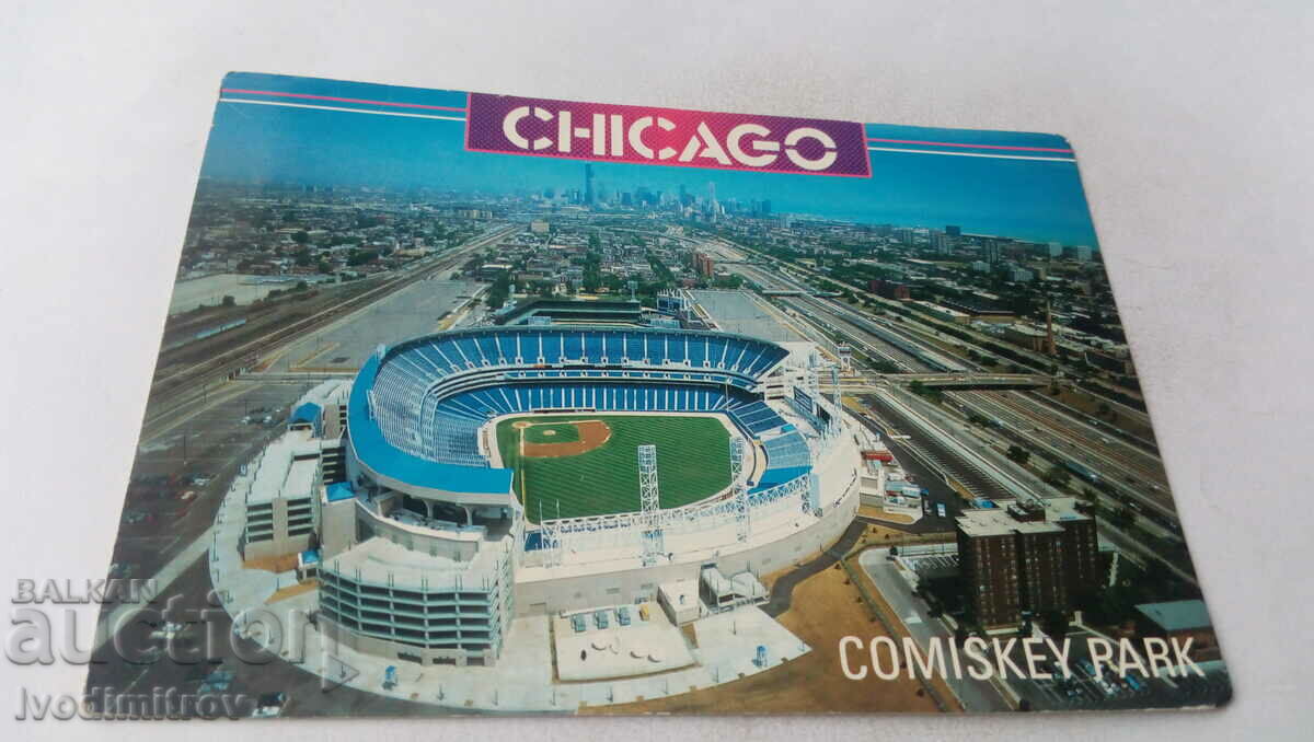 Chicago Comiskey Park 1994 postcard