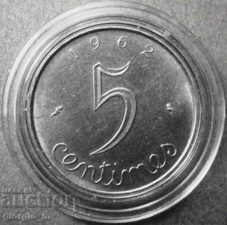 5 centimes 1962