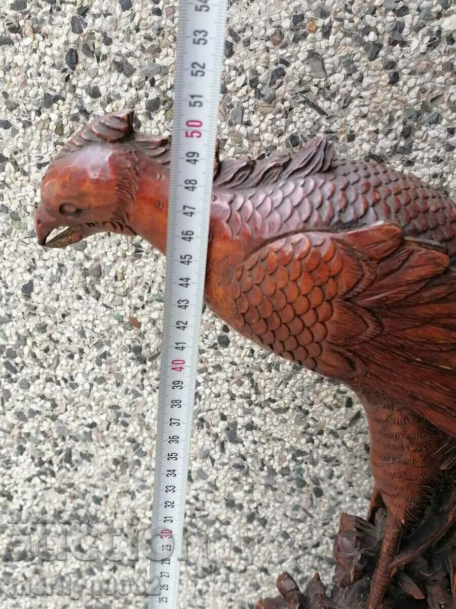Delivery of Wooden figure eagle old lamp without lampshade statuette Delivery of Wooden figure eagle old lamp without lampshade statuette