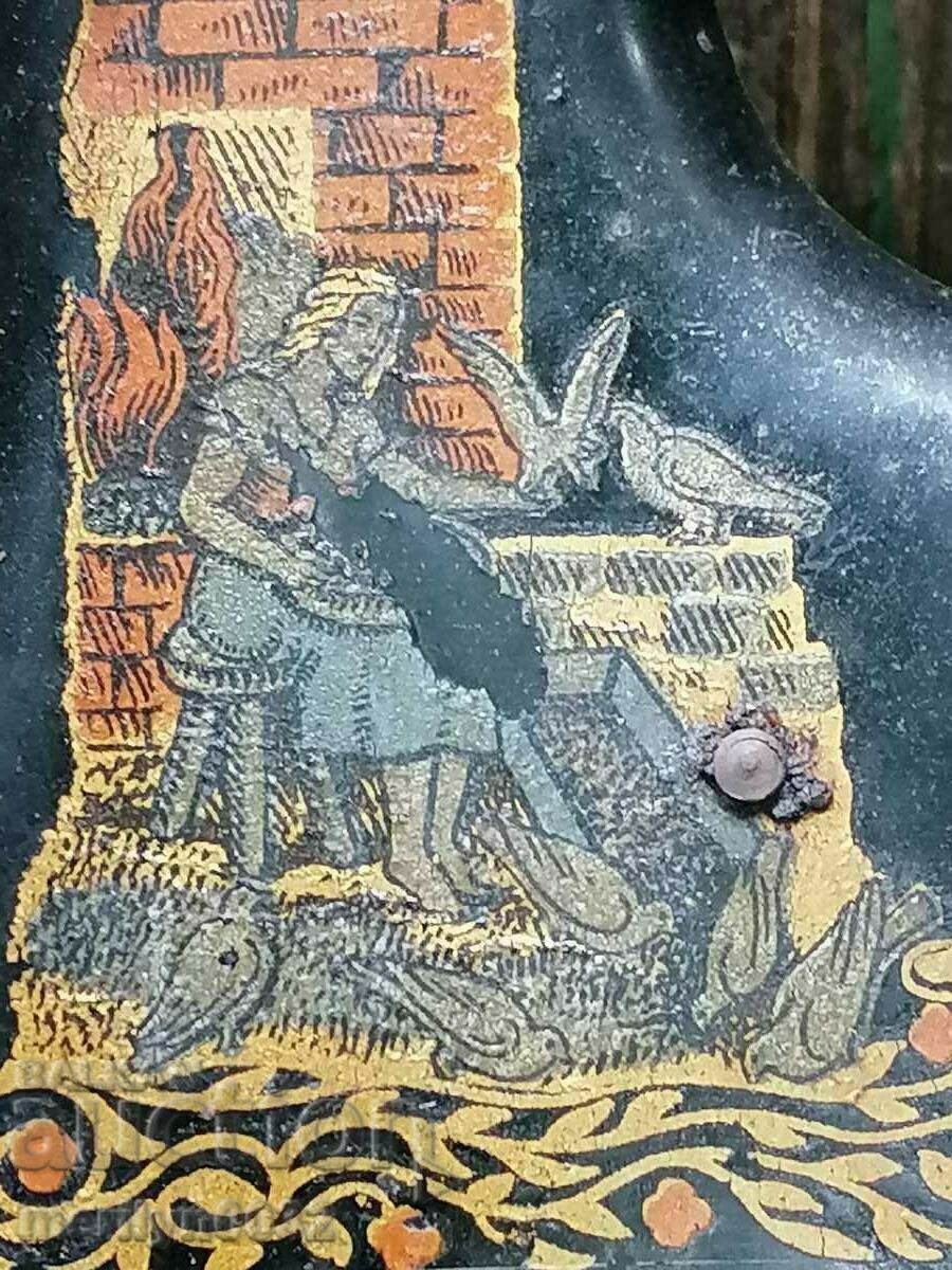 Delivery of German Children's Tin Toy Sewing Machine WORKS Delivery of German Children's Tin Toy Sewing Machine WORKS