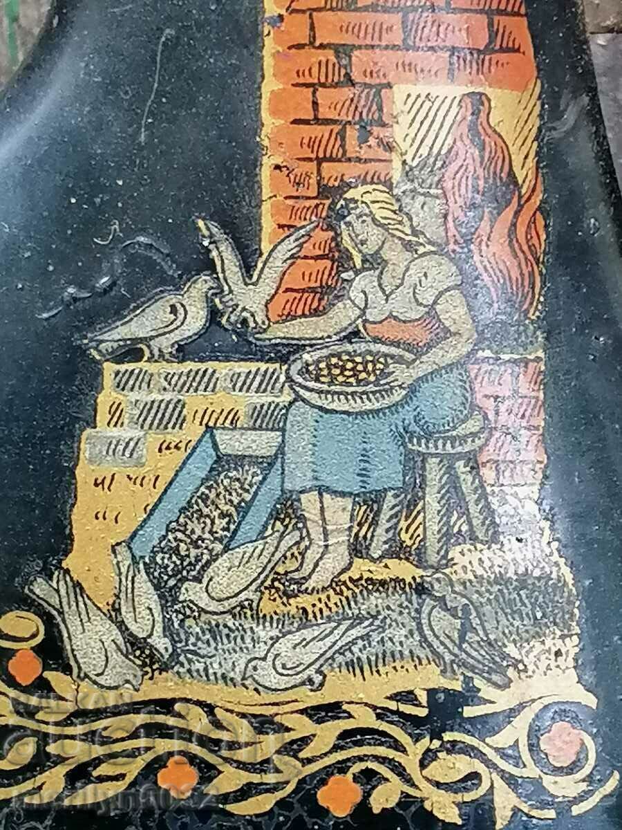 German Children's Tin Toy Sewing Machine WORKS - 5 German Children's Tin Toy Sewing Machine WORKS - 5