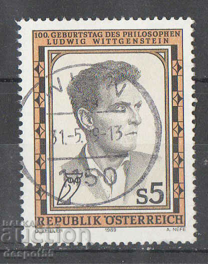 1989. Austria. 100 years since the birth of Ludwig Wittgenstein.
