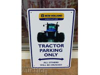 Plată metalică New Holland tractor plug plug mare nou nivel