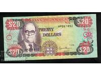 Jamaica 20 de dolari 1995 Pick 72g Ref 1892