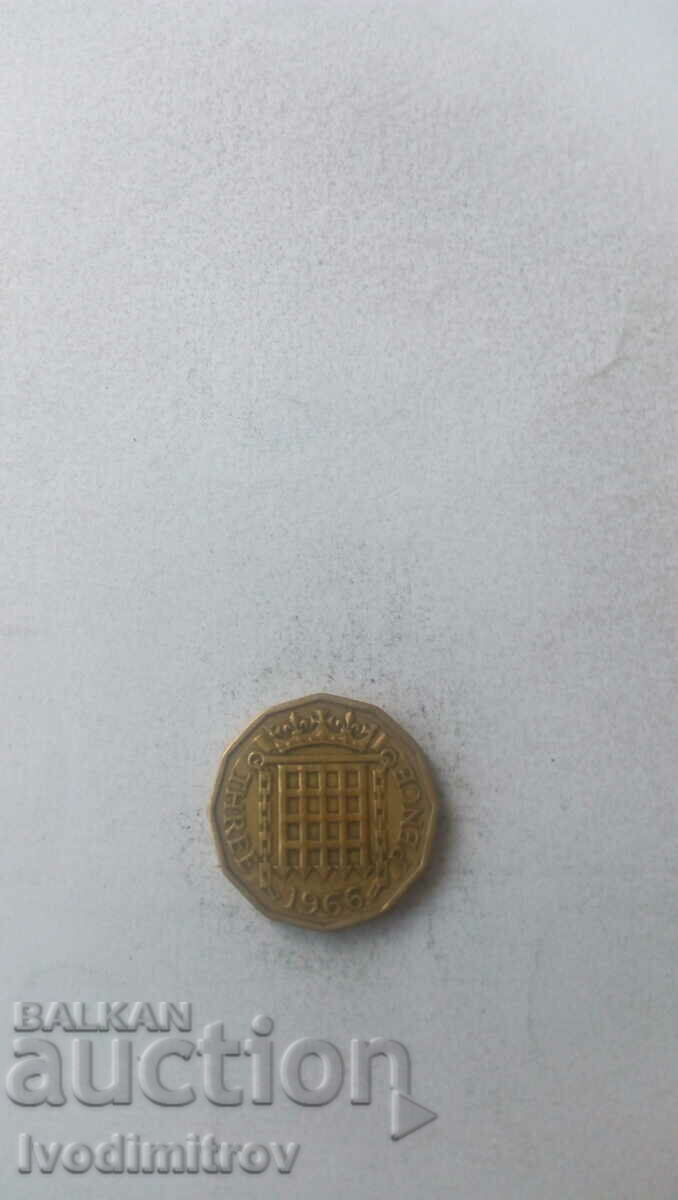 Great Britain 3 pence 1966