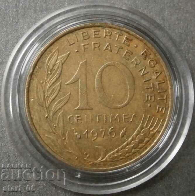 France 10 centimes 1976