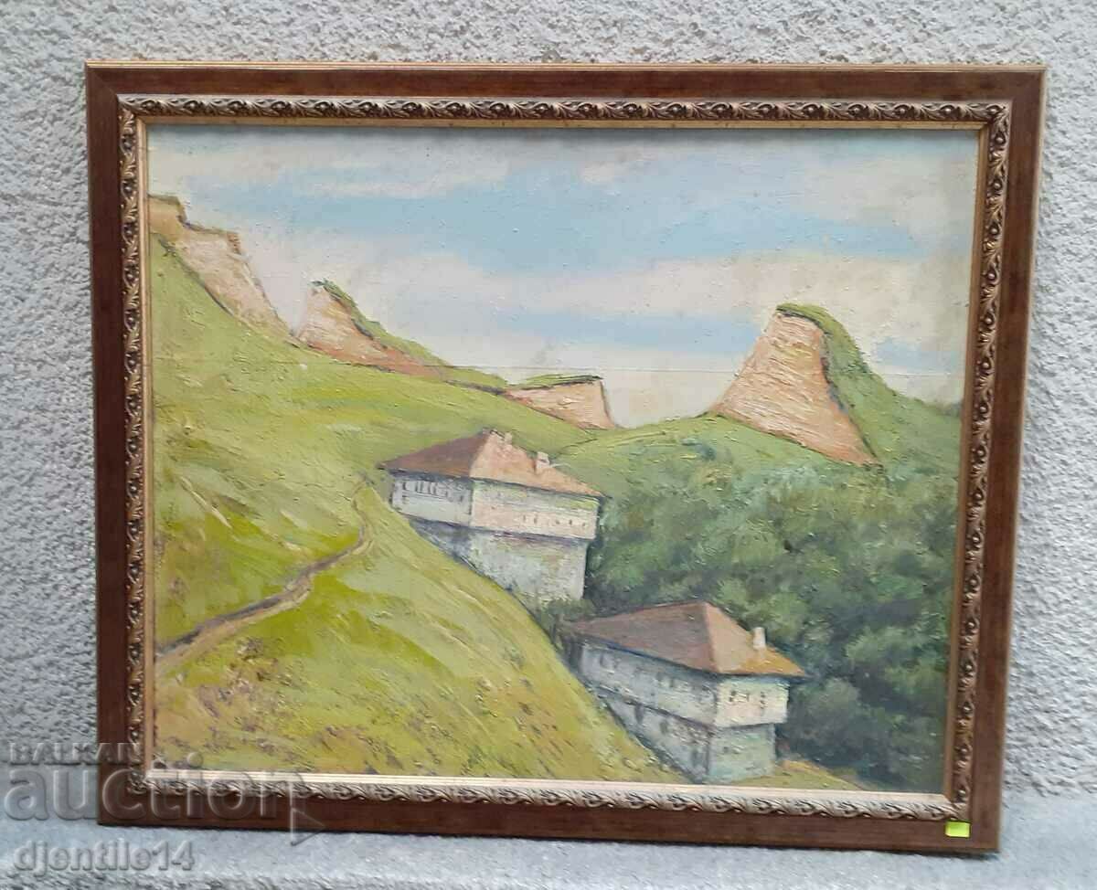 картина, масло на фазер - 6