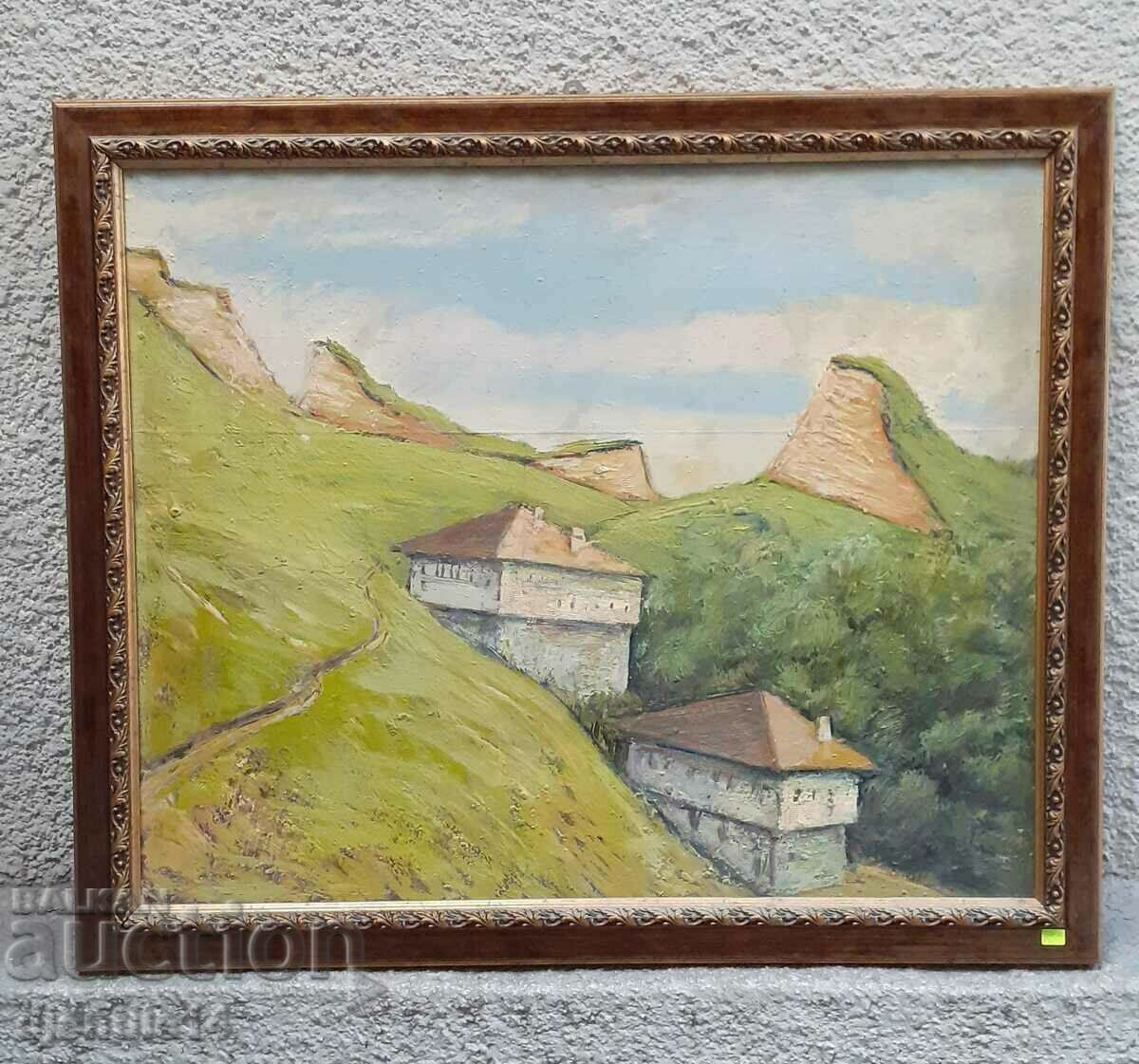 картина, масло на фазер