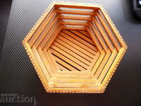 Wooden paneer bowl for fruits candy sweets and more