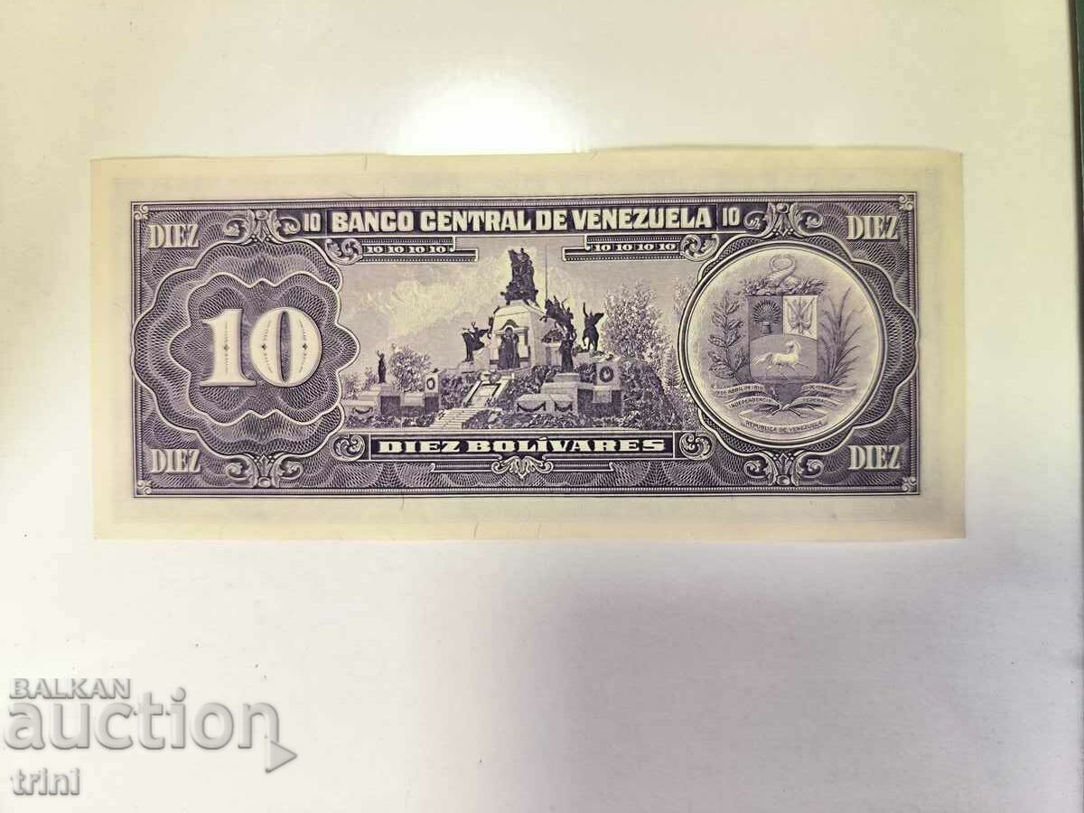 Venezuela 10 bolivari 1990 UNC cu preț 7.00 BGN | € 3.58