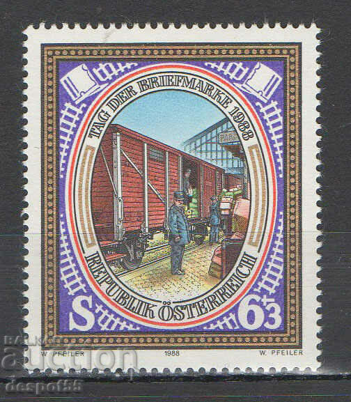 1988. Αυστρία. Ημέρα γραμματοσήμων.