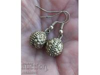 Antique Renaissance silver earrings