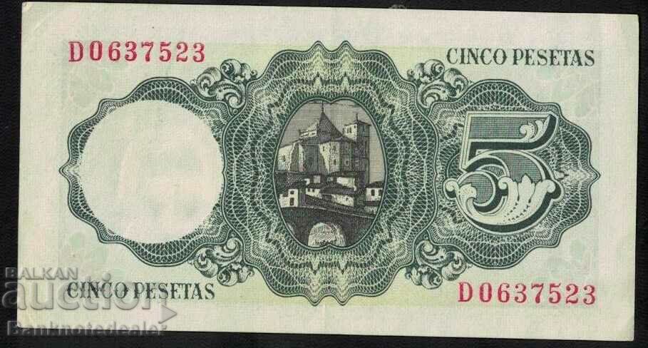 Spania 5 Pesetas 1951 Pick 144 Ref 7523 cu preț 18.00 BGN | € 9.20 Spania 5 Pesetas 1951 Pick 144 Ref 7523 cu preț 18.00 BGN | € 9.20