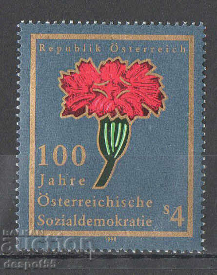 1988 Austria. 100th Anniversary of the Austrian Social Democracy