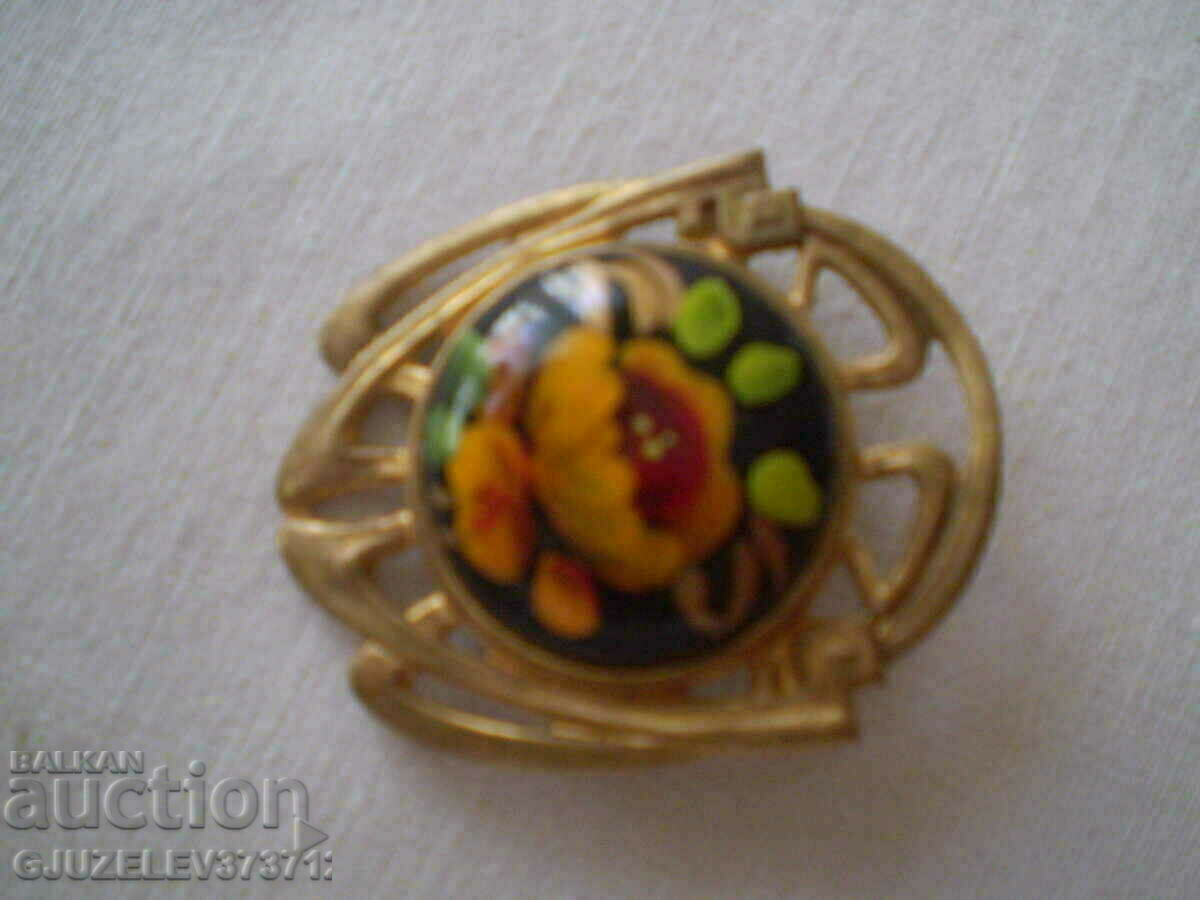 USSR RETRO BROOCH HAND PAINTED - 6 USSR RETRO BROOCH HAND PAINTED - 6