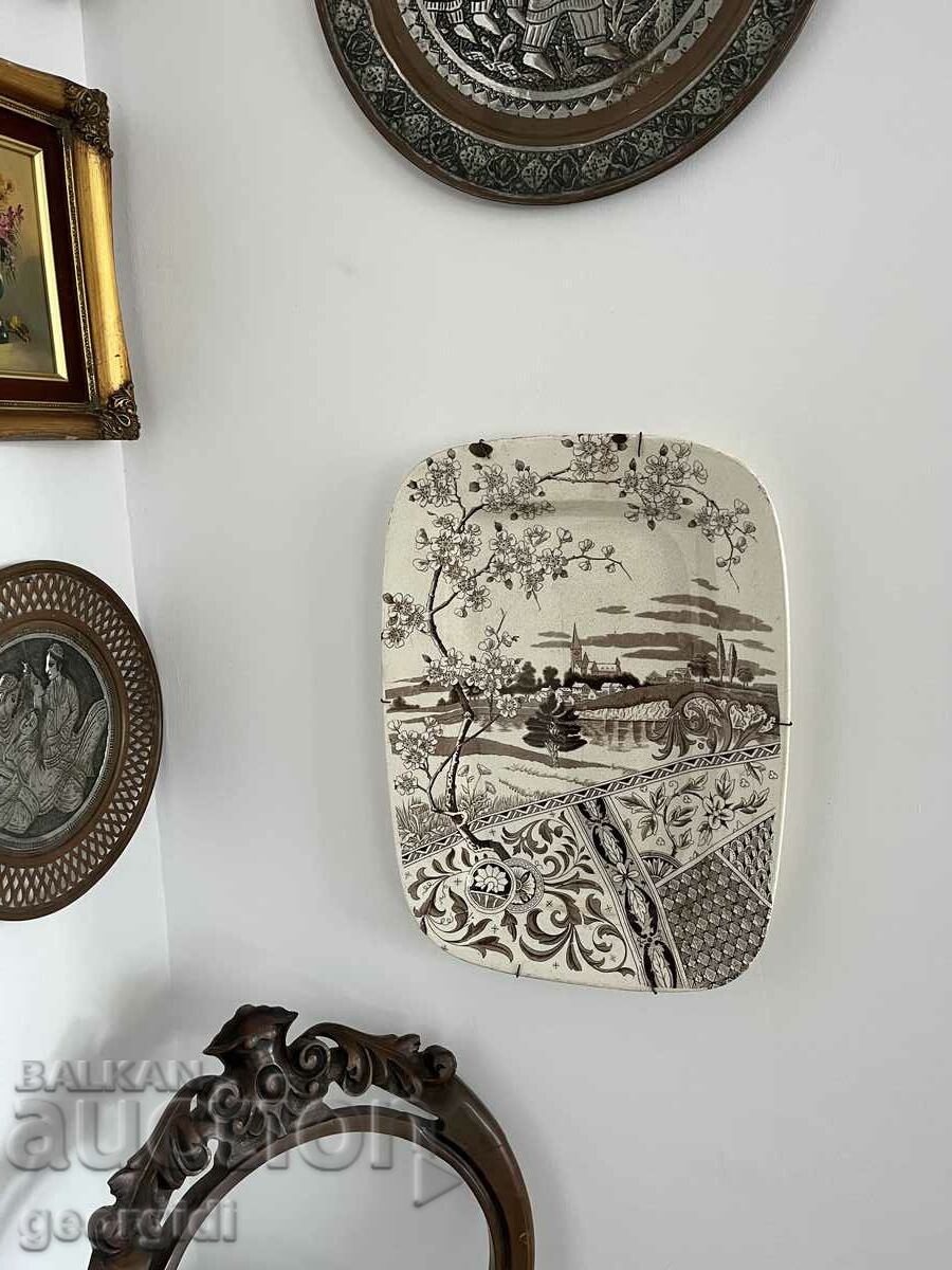 YOSEMITE Victorian Porcelain Tray / Platter 1883 #253