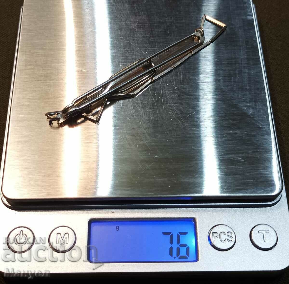 A beautiful silver tie pin. - 5 A beautiful silver tie pin. - 5