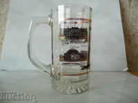 Glass beer mug Washington White House Capitol memorabilia