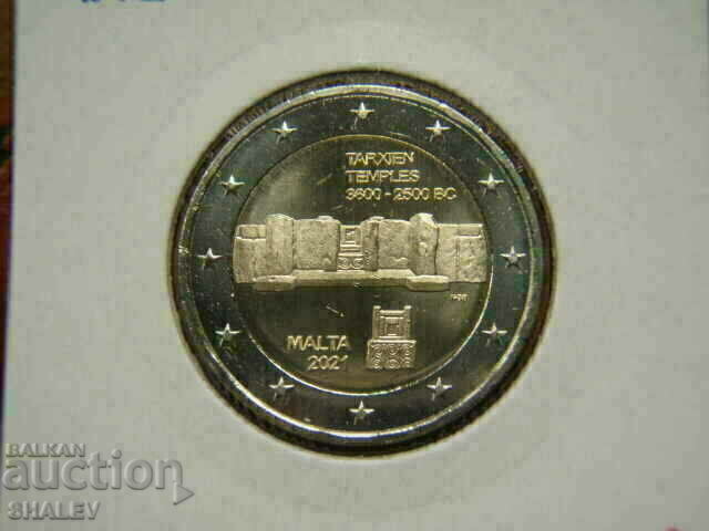 Livrarea 2 euro 2021 Malta „Tempile Tarxien” (1) Malta - Unc (2 euro)