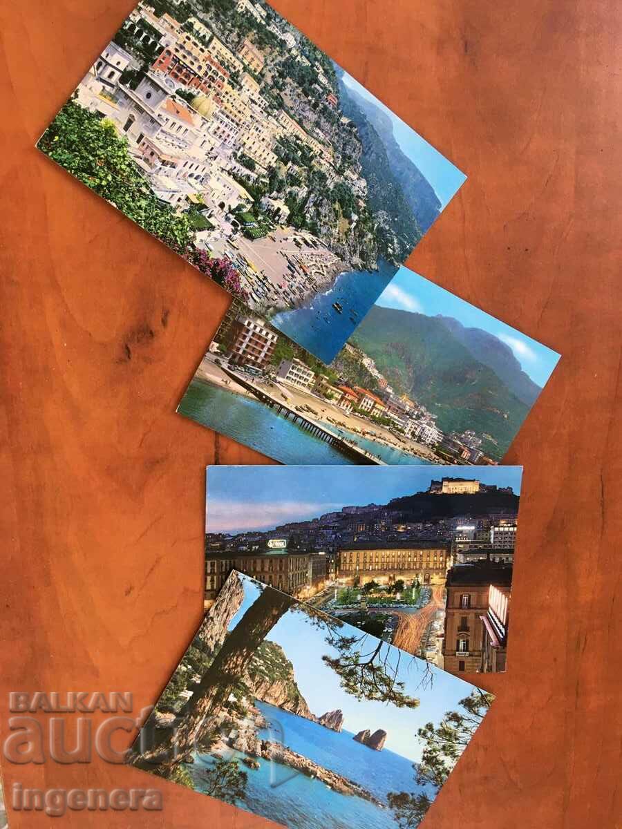 Auction  POSTAL CARD FROM OLD ITALY-4 PCS