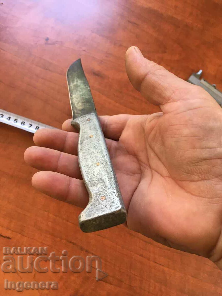 Delivery of KNIFE SHARPEN OLD KNIFE WITH ALUMINUM HANDLE Delivery of KNIFE SHARPEN OLD KNIFE WITH ALUMINUM HANDLE