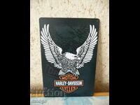 Placa metalica Harley Davidson emblema vultur Harley Davidson