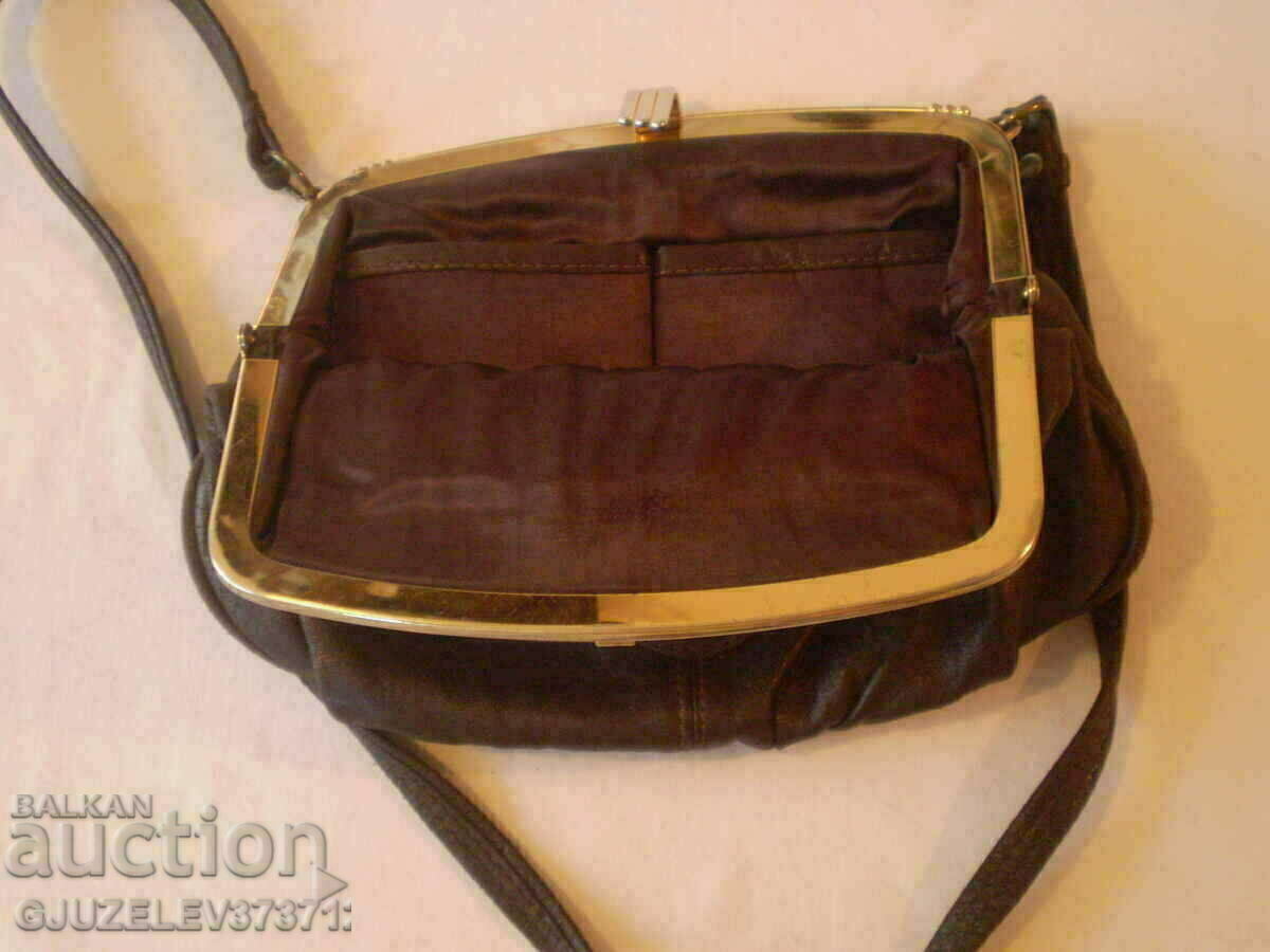 English Dark Brown Antique Leather Bag - 5 English Dark Brown Antique Leather Bag - 5