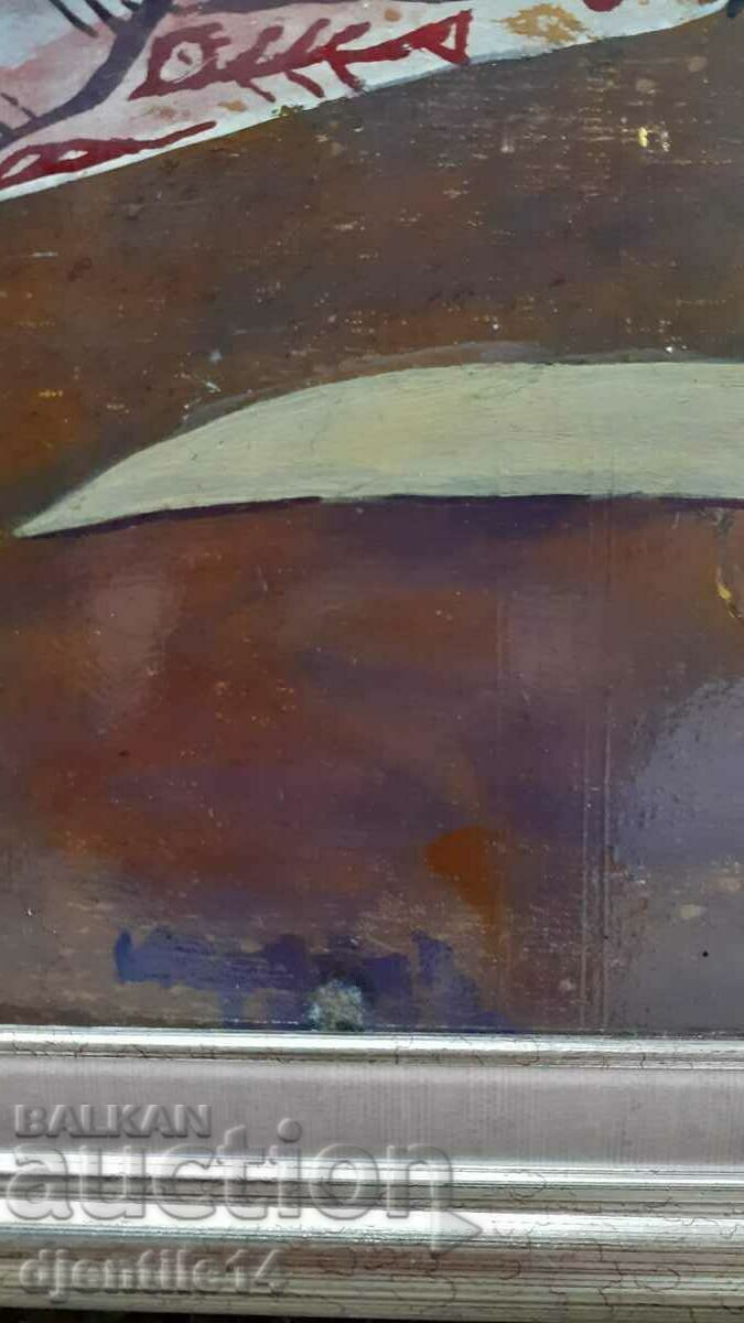 ζωγραφική, λάδι σε φέιζερ με τιμή 250.00 BGN | € 127.82