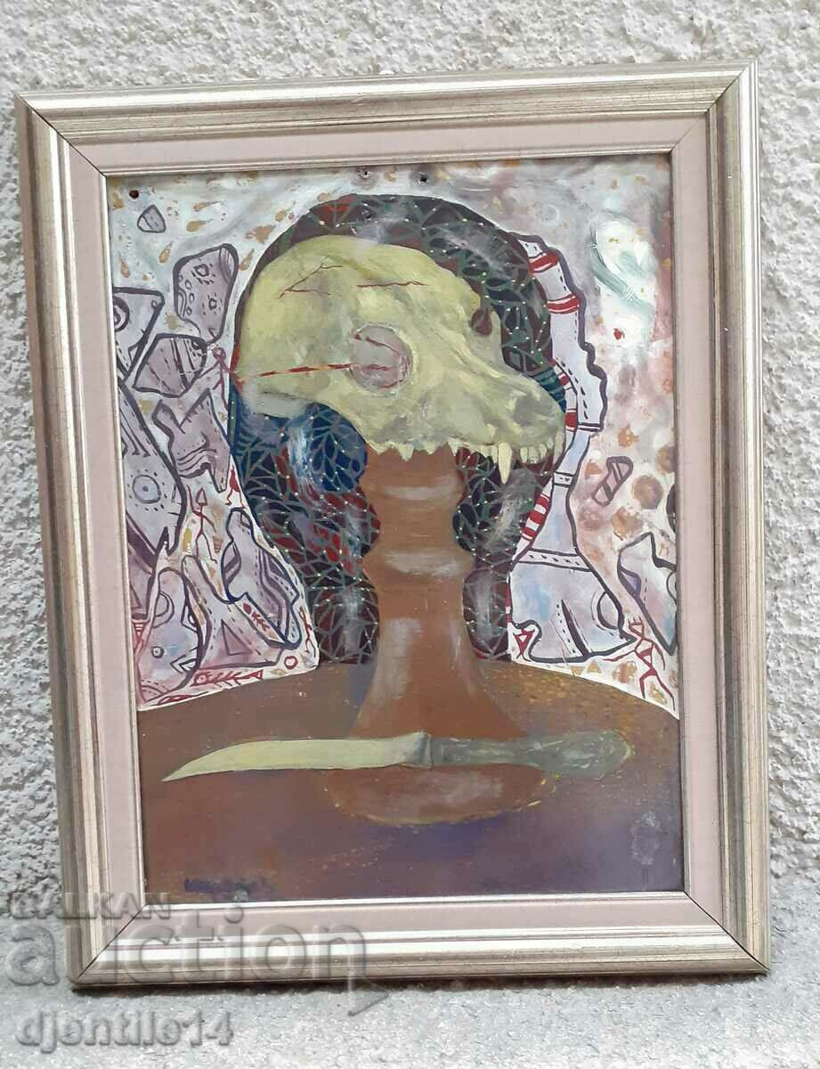 ζωγραφική, λάδι σε φέιζερ - 6