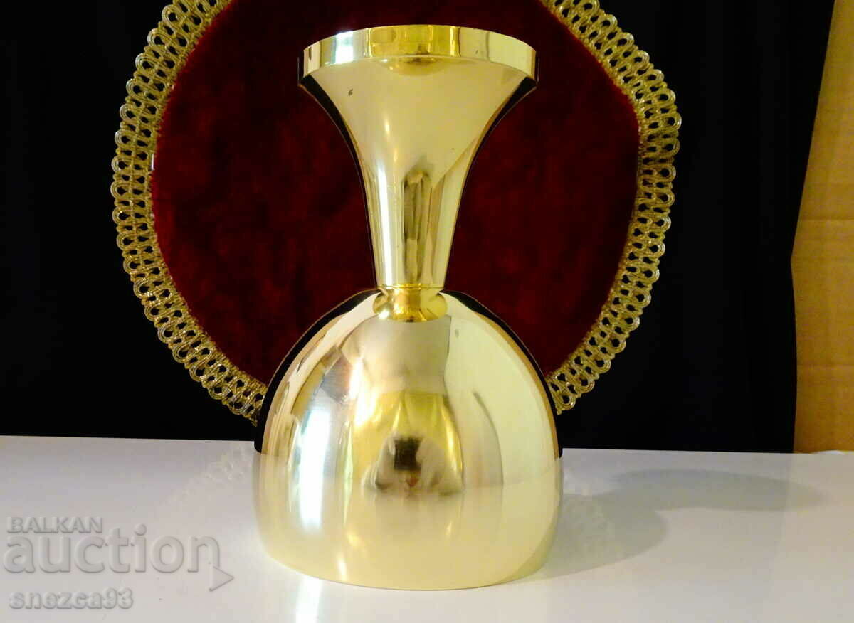 German goblet, brass mug 15 cm. - 6