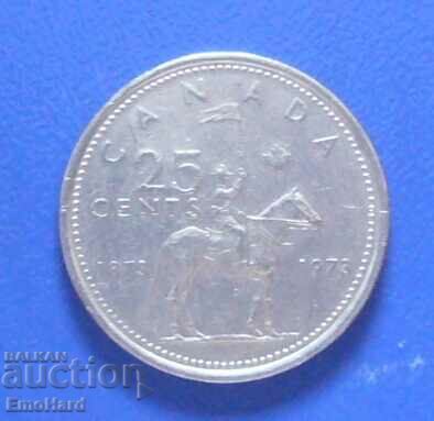 Καναδάς 25 σεντς - 1973 100η επέτειος