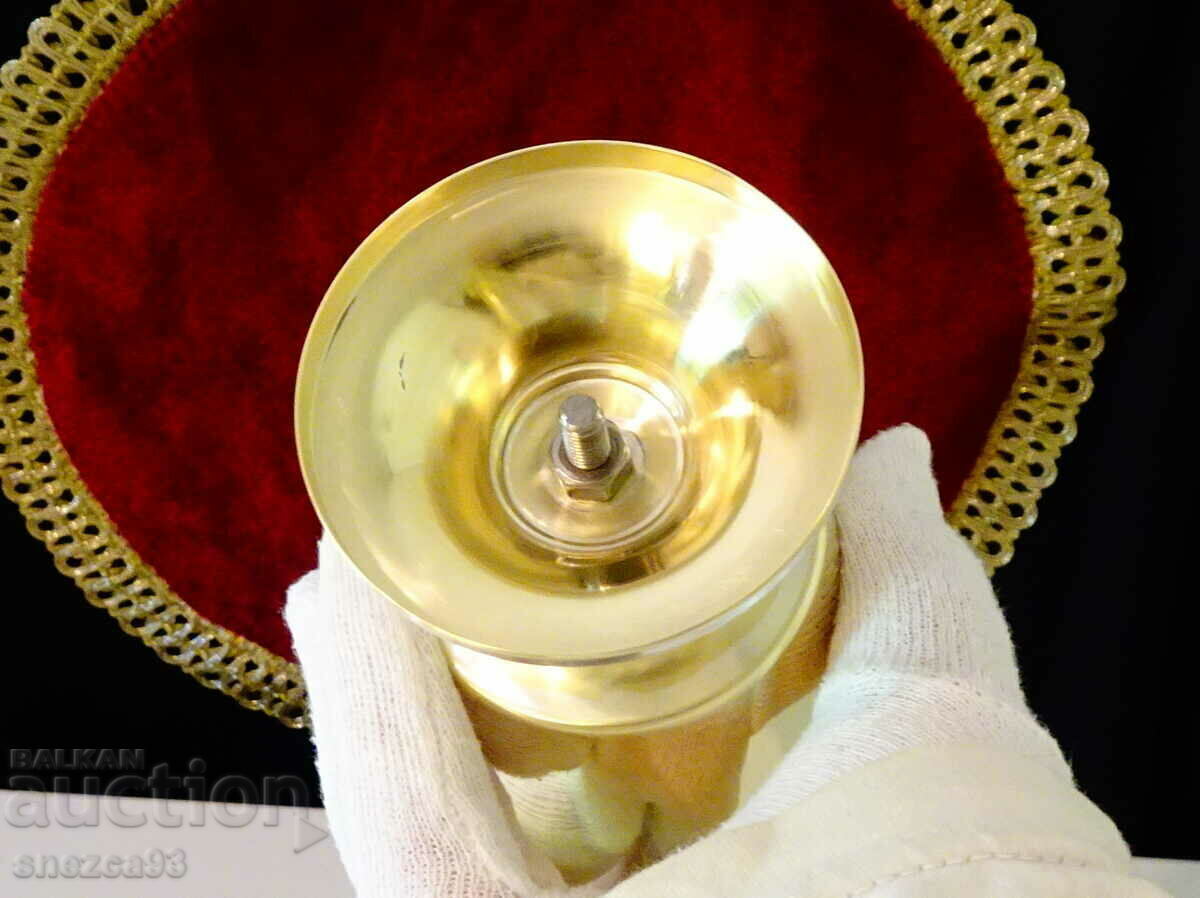 Auction Bronze goblet, wine glass, laurel wreath, gilding Auction Bronze goblet, wine glass, laurel wreath, gilding