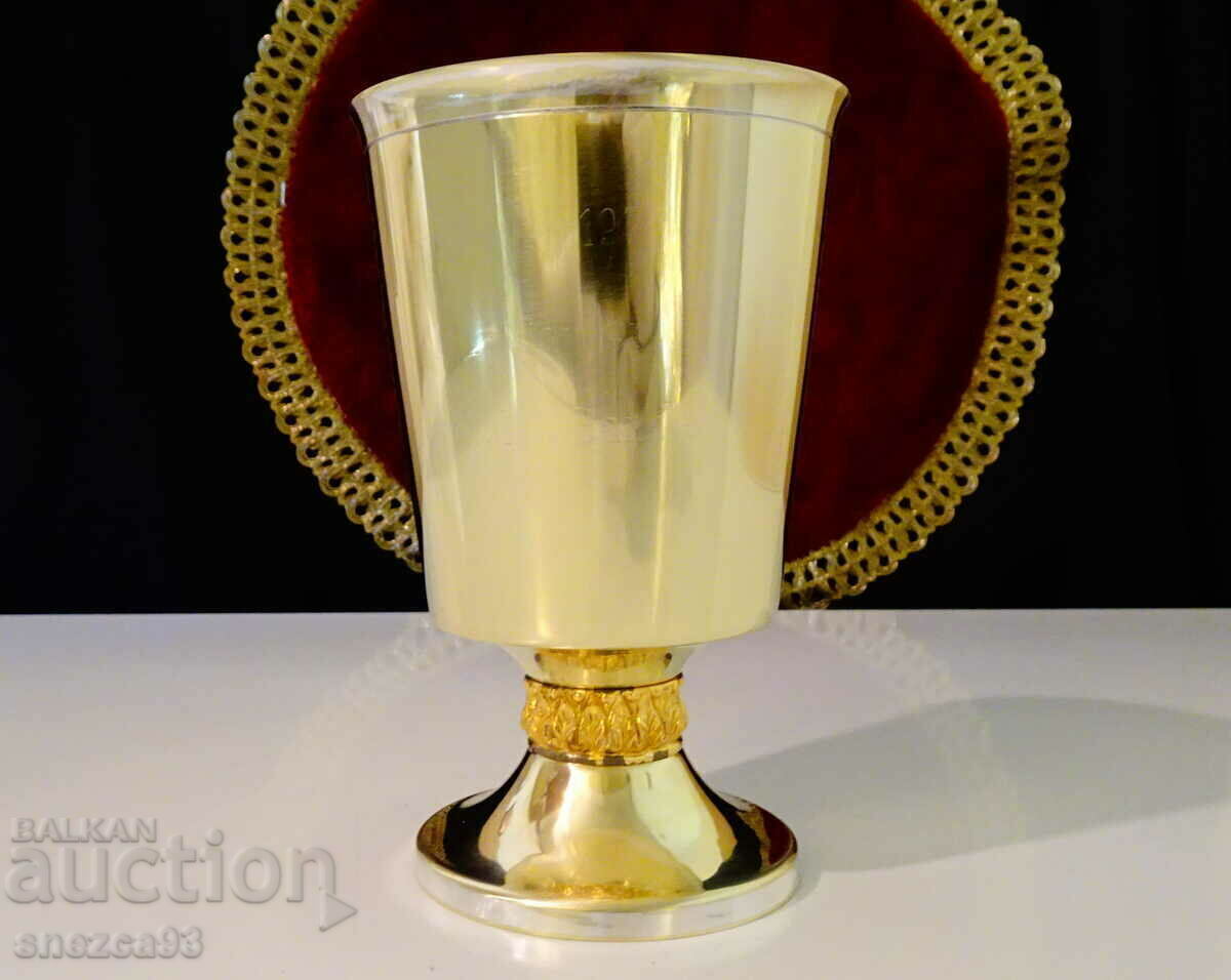 Delivery of Bronze goblet, wine glass, laurel wreath, gilding Delivery of Bronze goblet, wine glass, laurel wreath, gilding