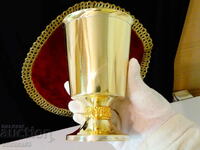 Brass goblet with laurel wreath from 1970.