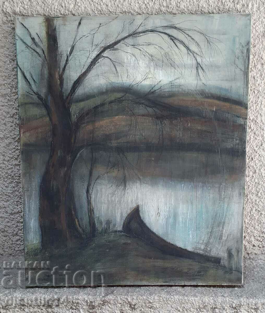 painting, pastel, charcoal on canvas - 6 painting, pastel, charcoal on canvas - 6