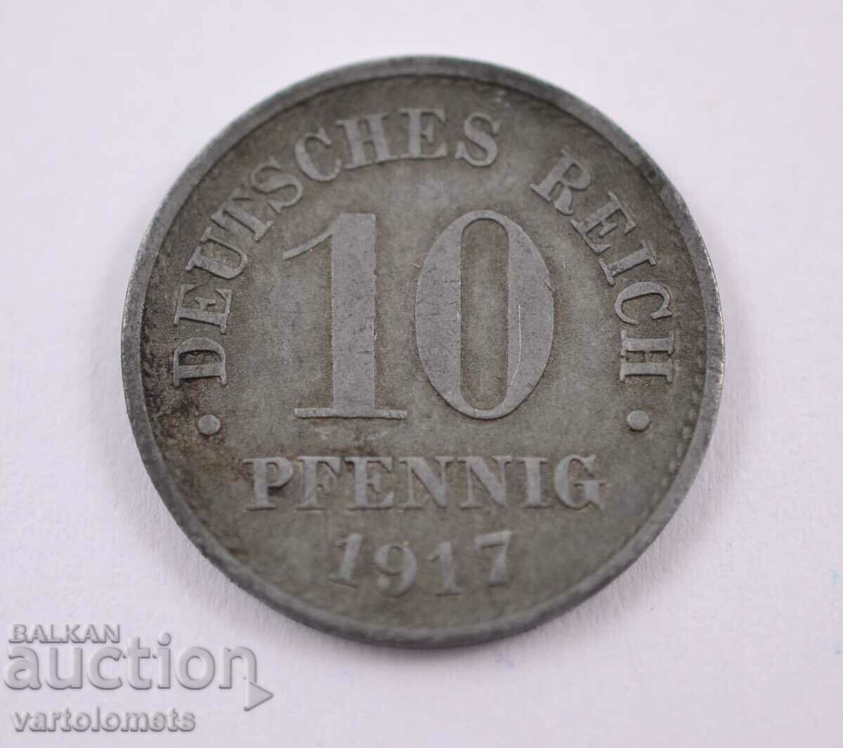 10 Pfennig 1917 - Γερμανία