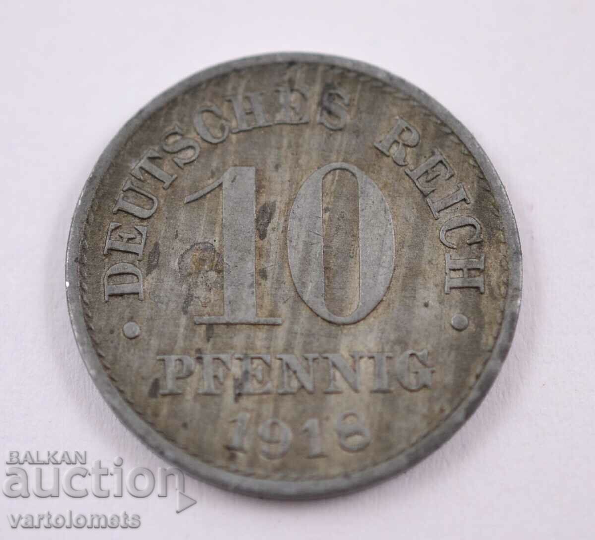 10 Pfennig 1918 - Γερμανία