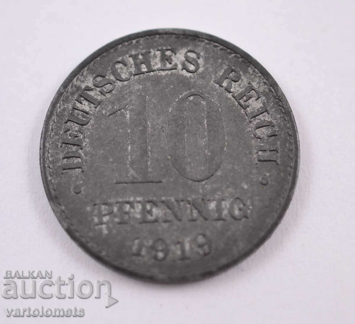 10 Pfennig 1919 - Γερμανία