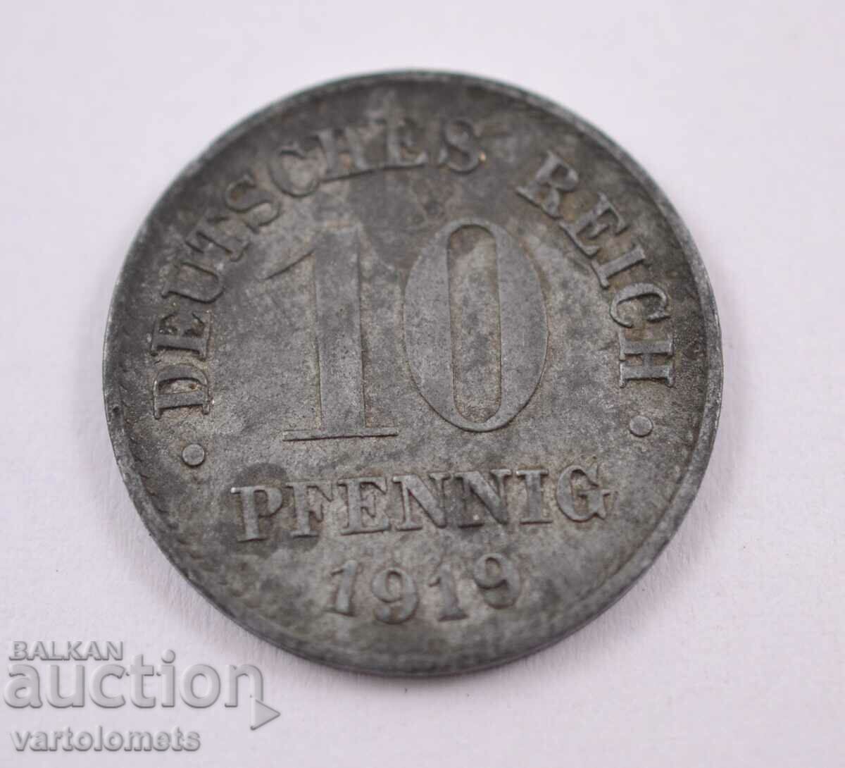 10 Pfennig 1919 - Germania