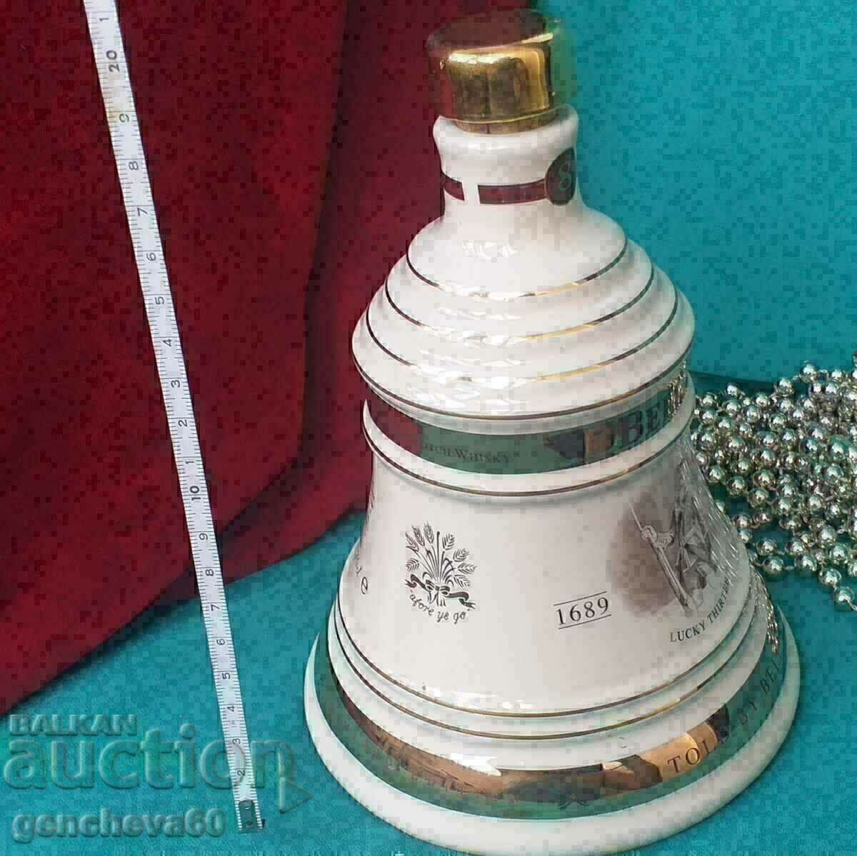 Δημοπρασία Γνήσιο αγγλικό μπουκάλι/καμπάνα από καράφα πορσελάνης Δημοπρασία Γνήσιο αγγλικό μπουκάλι/καμπάνα από καράφα πορσελάνης