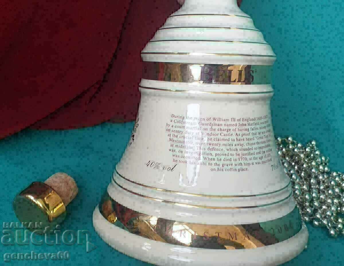 Παράδοση Γνήσιο αγγλικό μπουκάλι/καμπάνα από καράφα πορσελάνης Παράδοση Γνήσιο αγγλικό μπουκάλι/καμπάνα από καράφα πορσελάνης