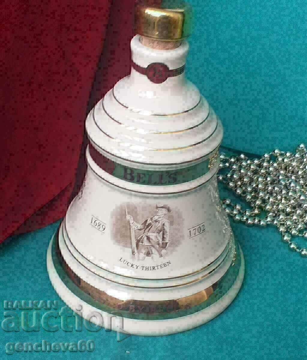 Γνήσιο αγγλικό μπουκάλι/καμπάνα από καράφα πορσελάνης - 5 Γνήσιο αγγλικό μπουκάλι/καμπάνα από καράφα πορσελάνης - 5