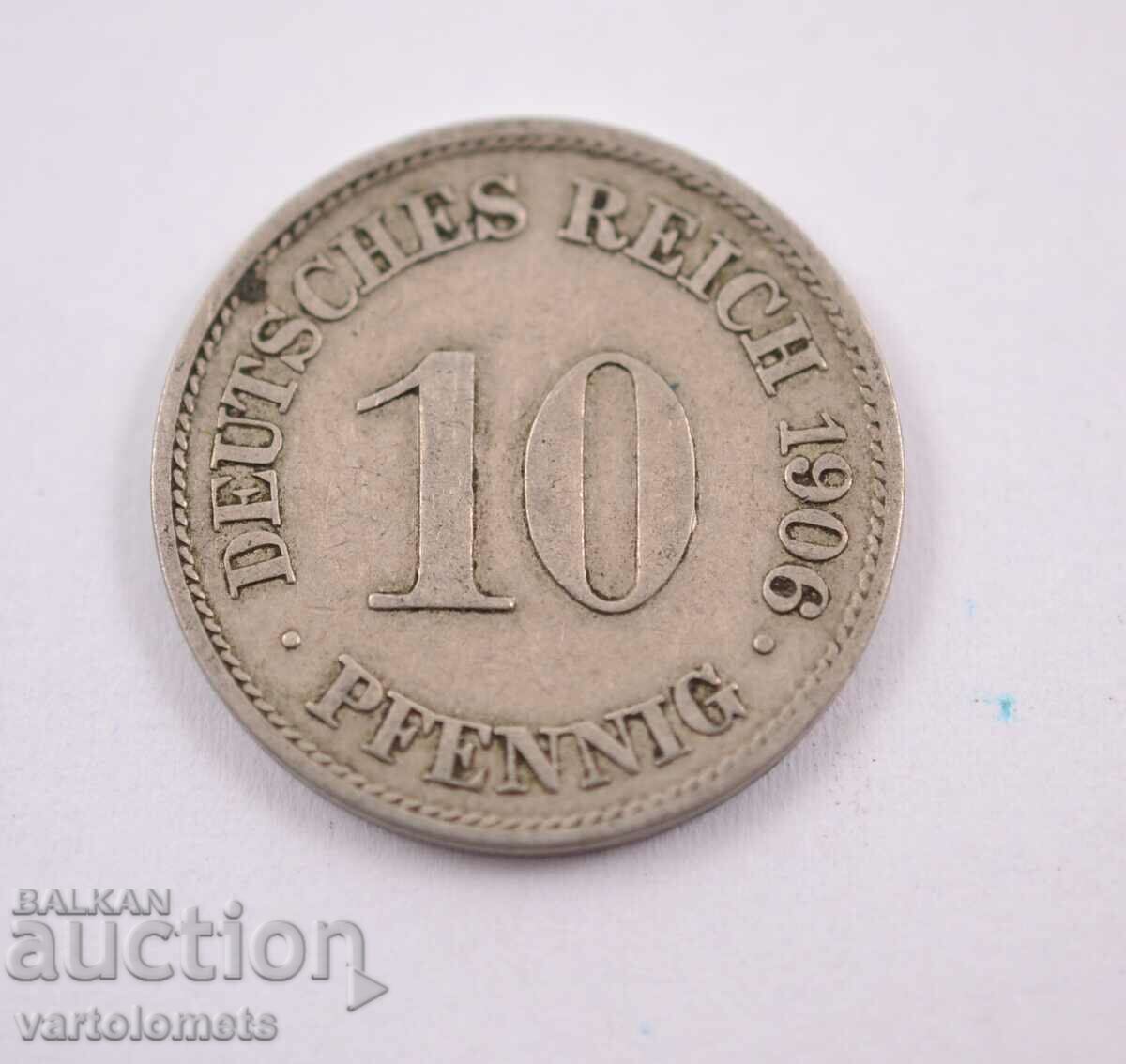 10 Pfennig 1906 - Γερμανία