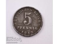 5 Pfennig 1919 - Γερμανία