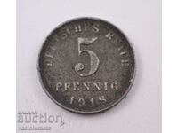 5 Pfennig 1918 - Germania