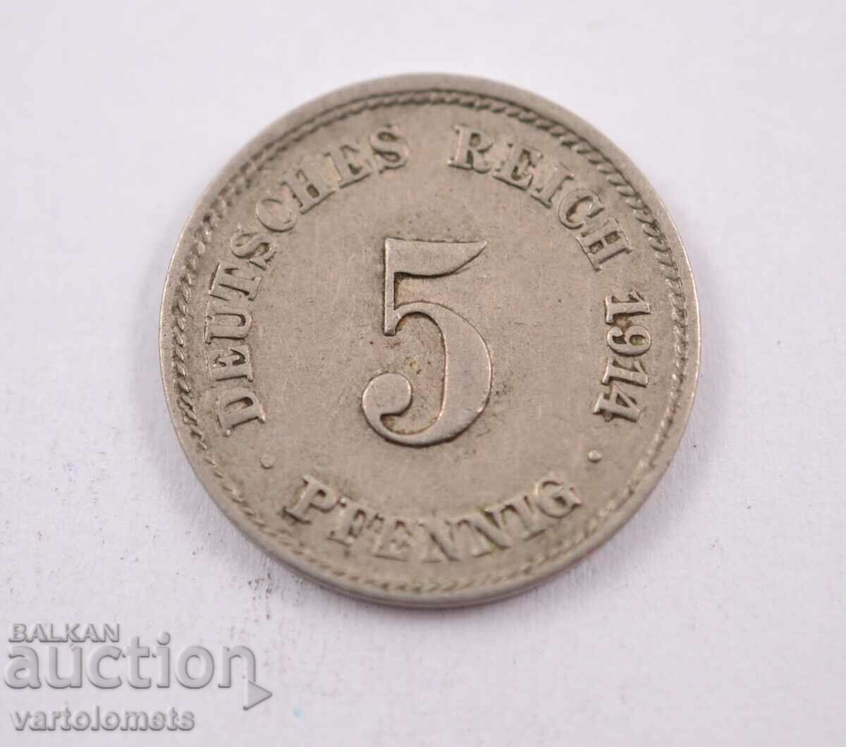 5 Pfennig 1914 - Germania